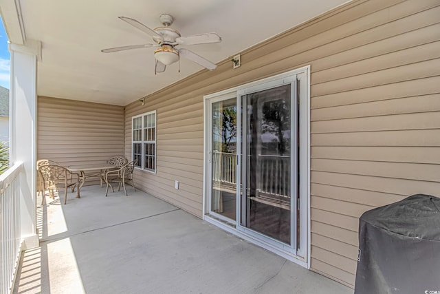 4366 Rivergate Ln Unit 306, Little River, SC 29566 - view of patio with ceiling fan and area for grilling