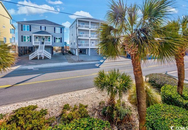 4201 N Ocean Blvd Unit 2M, North Myrtle Beach, SC 29582 - view of asphalt street featuring stairs