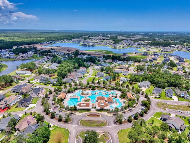 2313 Summersweet Ln, Myrtle Beach, SC 29579 - aerial overview of property's location featuring a large body of water and nearby suburban area