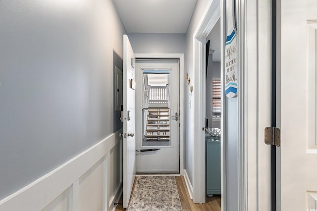 1210 N Ocean Blvd Unit 104, Surfside Beach, SC 29575 - entryway featuring light wood-style flooring