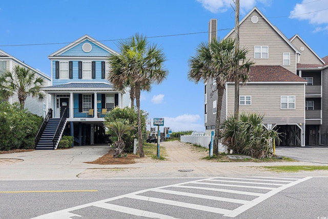 1210 N Ocean Blvd Unit 104, Surfside Beach, SC 29575 - view of street featuring stairs and sidewalks