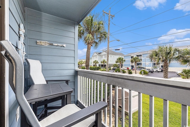 1210 N Ocean Blvd Unit 104, Surfside Beach, SC 29575 - balcony with a residential view