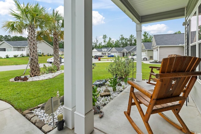 144 Baylee Cir, Aynor, SC 29544 - porch with a residential view and a yard