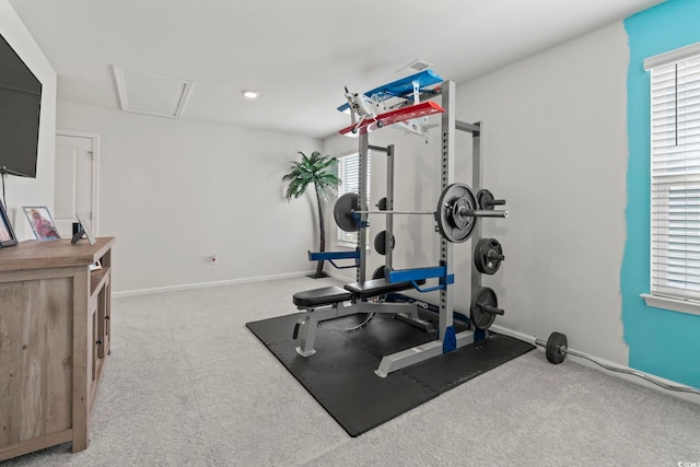 798 Woodland Farms Cir, Aynor, SC 29511 - exercise room featuring baseboards and carpet floors