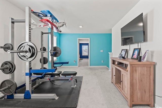 798 Woodland Farms Cir, Aynor, SC 29511 - workout room featuring baseboards and carpet floors