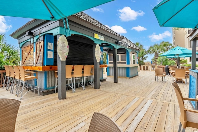 4800 S Ocean Blvd Unit 920, North Myrtle Beach, SC 29582 - view of wooden terrace