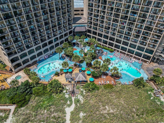 4800 S Ocean Blvd Unit 920, North Myrtle Beach, SC 29582 - drone / aerial view of a pool