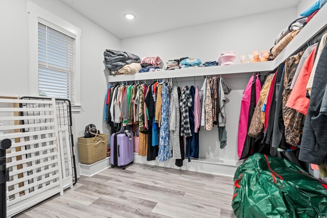 4486 Bethel Rd, Aynor, SC 29511 - walk in closet featuring wood finished floors