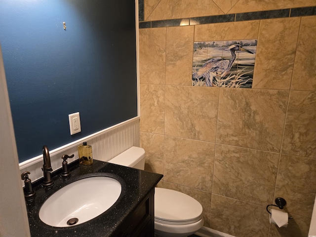 6542 Wellington Dr, Murrells Inlet, SC 29576 - half bathroom with a wainscoted wall and vanity