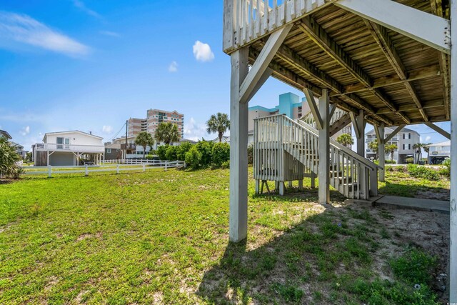 204 55th Ave N, North Myrtle Beach, SC 29582 - view of yard with stairway