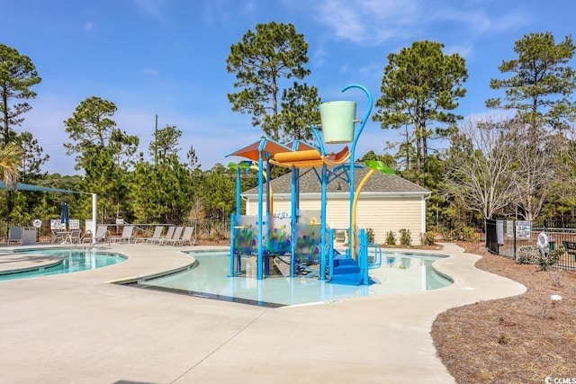 100 Culpepper Way Unit 1003, Myrtle Beach, SC 29579 - view of playground with a water play area, a community pool, and a patio