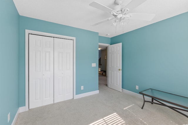 100 Culpepper Way Unit 1003, Myrtle Beach, SC 29579 - unfurnished bedroom featuring carpet floors, a closet, and ceiling fan