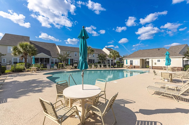 100 Culpepper Way Unit 1003, Myrtle Beach, SC 29579 - community pool featuring a patio area and a residential view