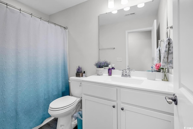 1898 Moonseed Dr, Longs, SC 29568 - full bathroom featuring vanity, wood finished floors, and a shower with curtain