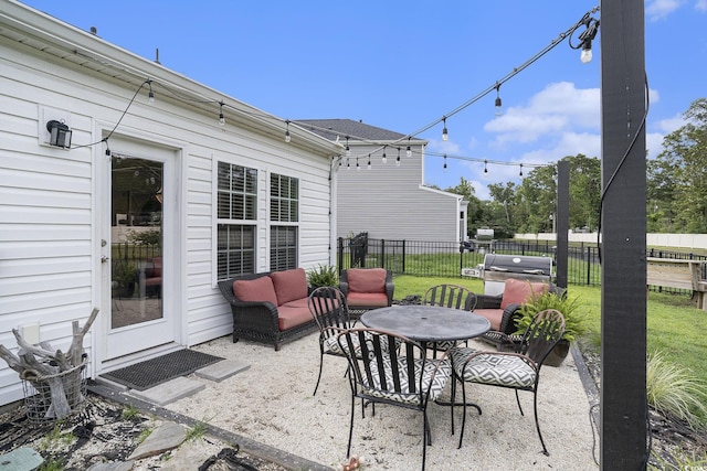 247GROVEPARK Grove Park Loop, Murrells Inlet, SC 29576 - view of patio / terrace with an outdoor living space and grilling area