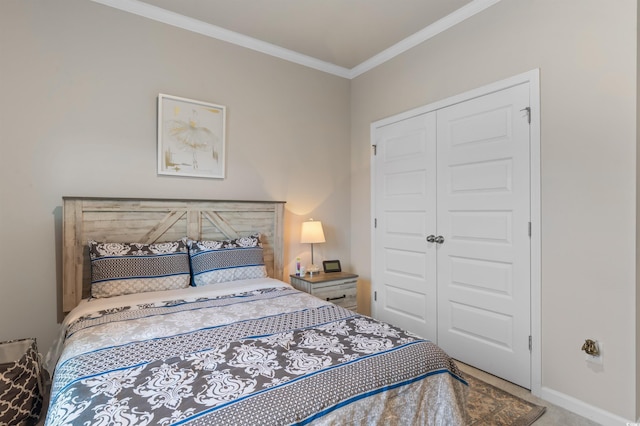 1078 Saltgrass Way, Myrtle Beach, SC 29588 - carpeted bedroom with a closet and ornamental molding