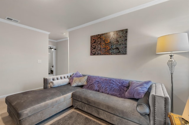 1078 Saltgrass Way, Myrtle Beach, SC 29588 - carpeted living area featuring crown molding and baseboards
