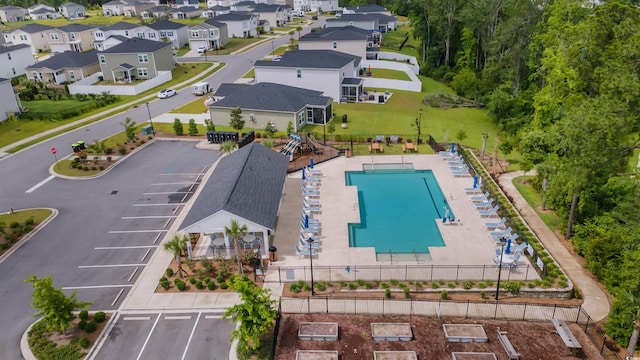 1078 Saltgrass Way, Myrtle Beach, SC 29588 - aerial perspective of suburban area with a pool