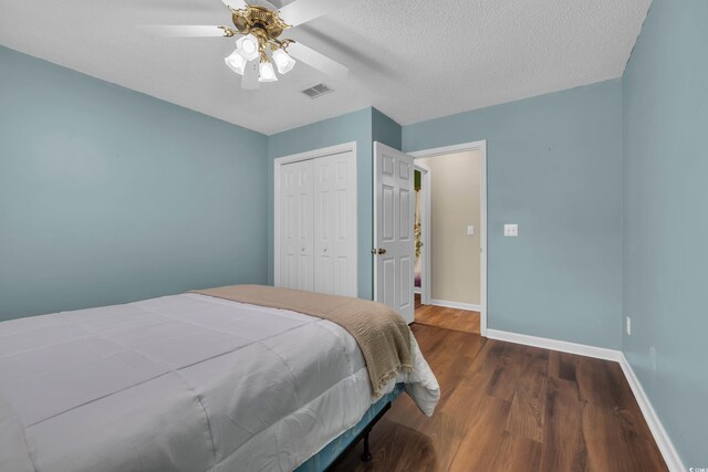 1206 Formby Ct, Myrtle Beach, SC 29588 - bedroom featuring wood finished floors, a closet, and a ceiling fan