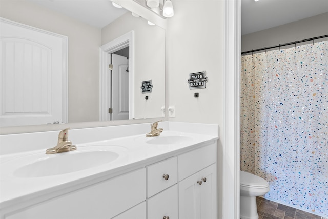 3617 Pasture Rd, Aynor, SC 29511 - full bathroom with double vanity and curtained shower