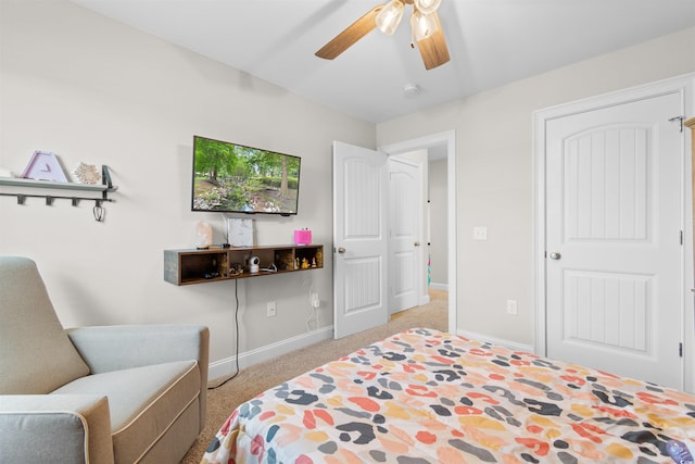 3617 Pasture Rd, Aynor, SC 29511 - bedroom featuring light colored carpet and ceiling fan