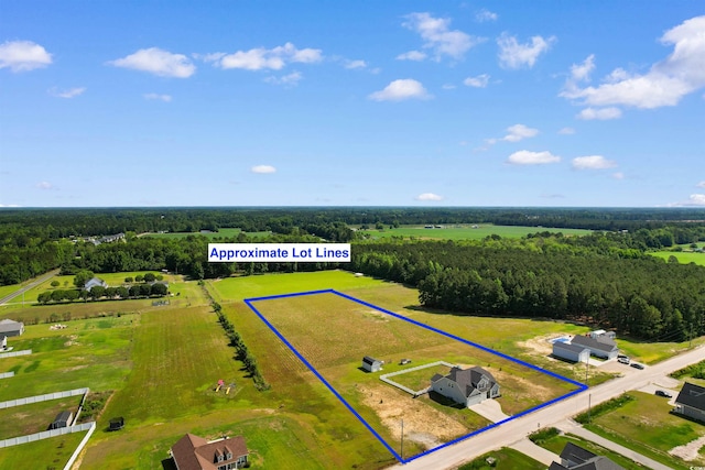 3617 Pasture Rd, Aynor, SC 29511 - view of rural area with property boundaries highlighted and a forest