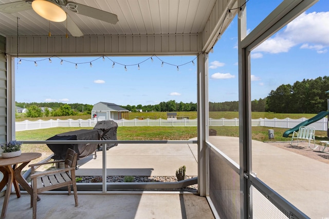 3617 Pasture Rd, Aynor, SC 29511 - sunroom with ceiling fan and plenty of natural light