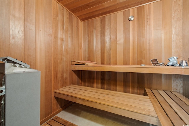 4552 River Rd, Little River, SC 29566 - sauna featuring wood walls