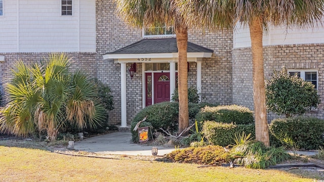 4552 River Rd, Little River, SC 29566 - entrance to property featuring brick siding