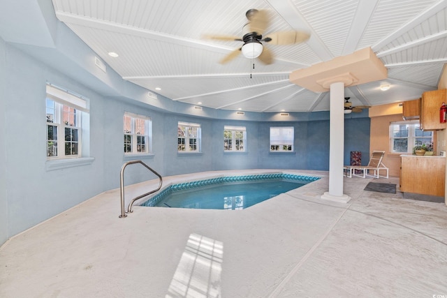 4552 River Rd, Little River, SC 29566 - view of pool with ceiling fan