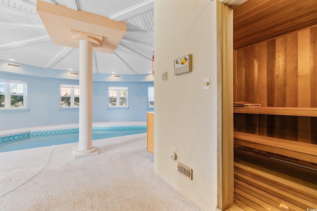 4552 River Rd, Little River, SC 29566 - view of swimming pool featuring decorative columns