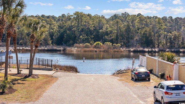 4552 River Rd, Little River, SC 29566 - water view with a forest
