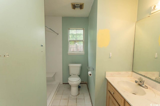 318 Muirfield Rd, Myrtle Beach, SC 29588 - bathroom with vanity, tile patterned floors, and a shower