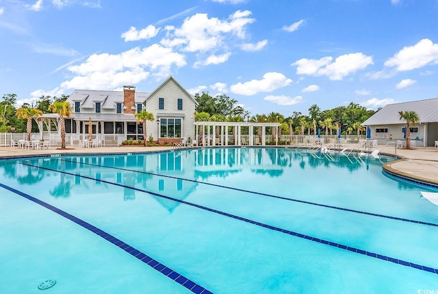 1216 Newell Dr, Myrtle Beach, SC 29588 - community pool featuring a patio