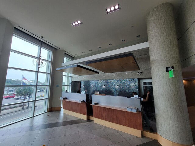 201 S Ocean Blvd Unit 205, Myrtle Beach, SC 29577 - reception with a towering ceiling