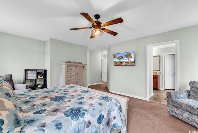 209 Haley Brooke Dr, Conway, SC 29526 - bedroom with light carpet and ceiling fan