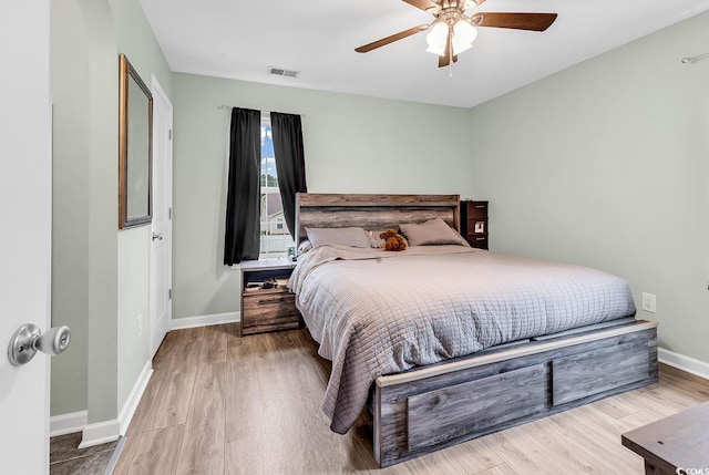 209 Haley Brooke Dr, Conway, SC 29526 - bedroom featuring wood finished floors and ceiling fan