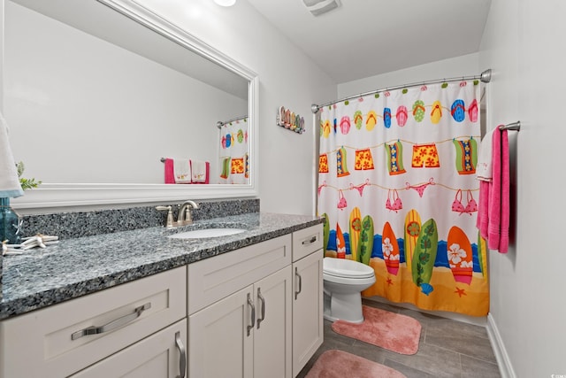 1715 Lake Egret Dr, North Myrtle Beach, SC 29582 - full bath featuring vanity, tile patterned flooring, and curtained shower