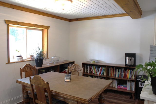 1600 Beaver Rd, Myrtle Beach, SC 29577 - dining room featuring wood finished floors and baseboards