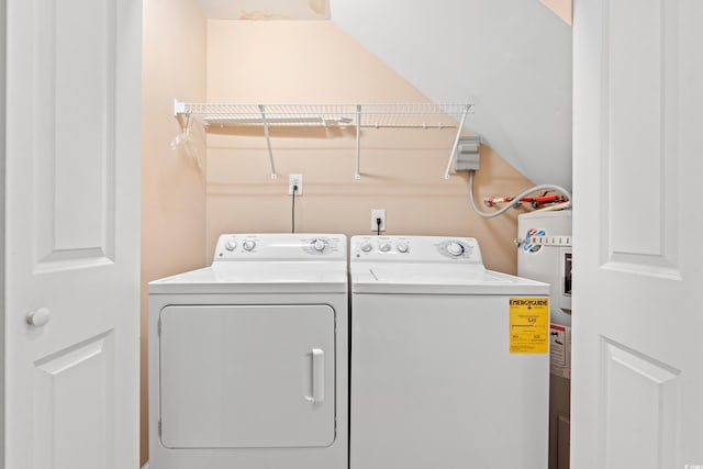 1654 Low Country Pl Unit C, Myrtle Beach, SC 29577 - washroom with washer and clothes dryer and electric water heater