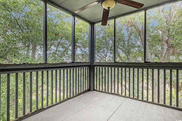 1500 Cenith Dr Unit B-403, North Myrtle Beach, SC 29582 - unfurnished sunroom with ceiling fan