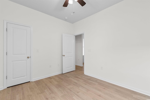 124 Shady Arbor Loop, Longs, SC 29568 - unfurnished bedroom with light wood-style flooring and a ceiling fan