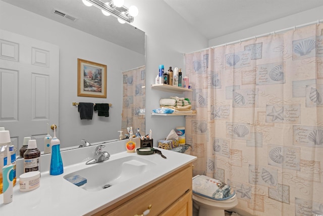 556 Crusade Cir, Conway, SC 29526 - bathroom featuring vanity and curtained shower