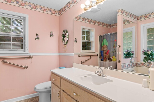 556 Crusade Cir, Conway, SC 29526 - full bathroom with vanity, tile patterned flooring, and a shower with curtain