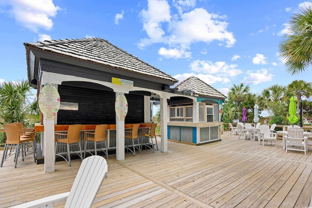 4800 S Ocean Blvd Unit 1524, North Myrtle Beach, SC 29582 - view of wooden deck