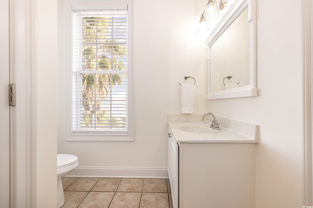 611 N Ocean Blvd, Surfside Beach, SC 29575 - bathroom featuring vanity, plenty of natural light, and tile patterned floors