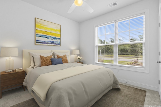 124 Castaway Key Dr, Pawleys Island, SC 29585 - bedroom with carpet and a ceiling fan