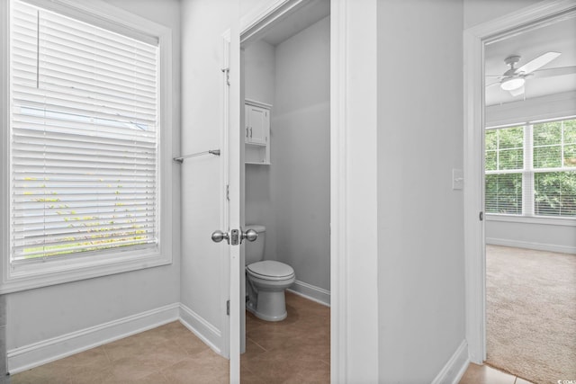 124 Castaway Key Dr, Pawleys Island, SC 29585 - bathroom featuring ceiling fan and toilet
