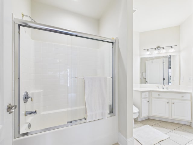 2180 Waterview Dr Unit 738, North Myrtle Beach, SC 29582 - full bath featuring vanity, tile patterned flooring, and bath / shower combo with glass door