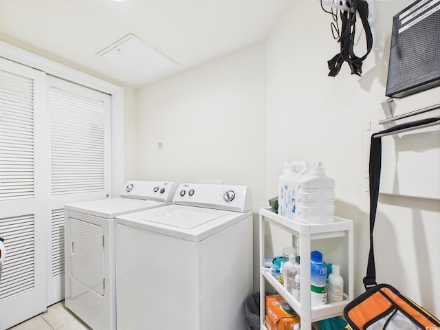 2180 Waterview Dr Unit 738, North Myrtle Beach, SC 29582 - laundry area with independent washer and dryer and light tile patterned flooring
